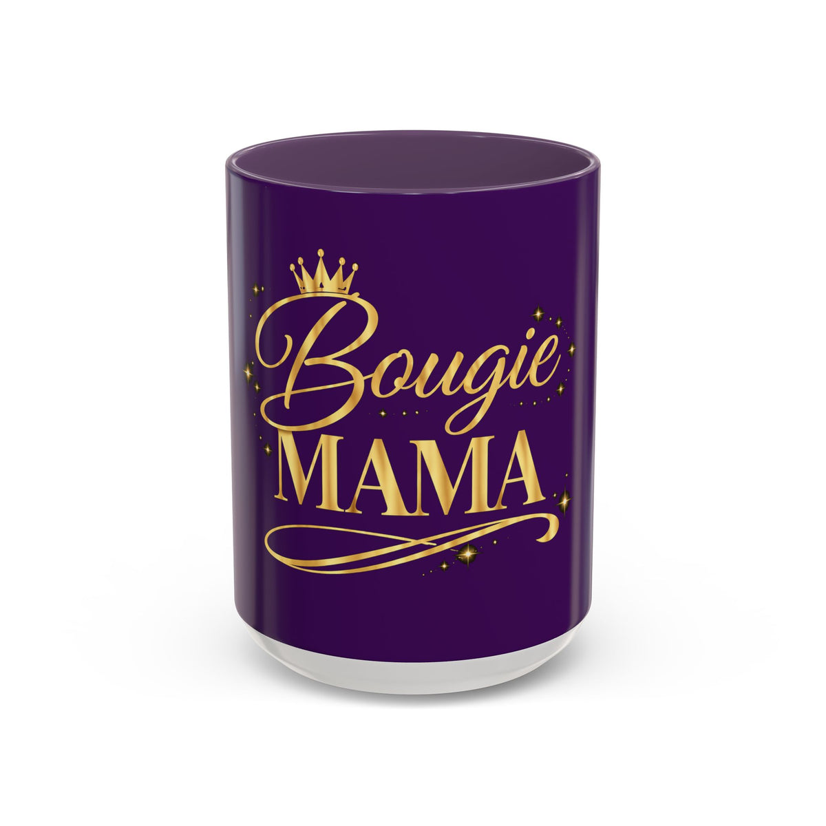 Bougie Mama Coffee Mug — Purple & Gold 11/15oz Accent Mug