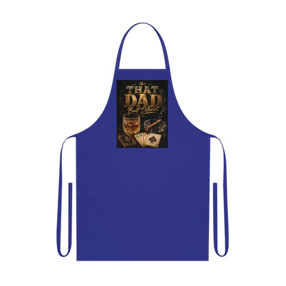 That Dad Poker Night Cotton Apron — Whiskey, Cigars & Cards Gift for Fathers