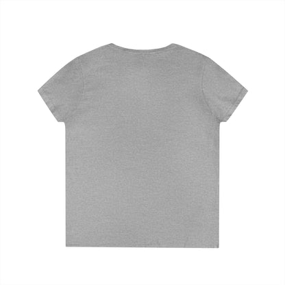 My Gigi Is a Queen V-Neck Tee (Purple)— Granddaughter Gift, Gigi Queen Shirt