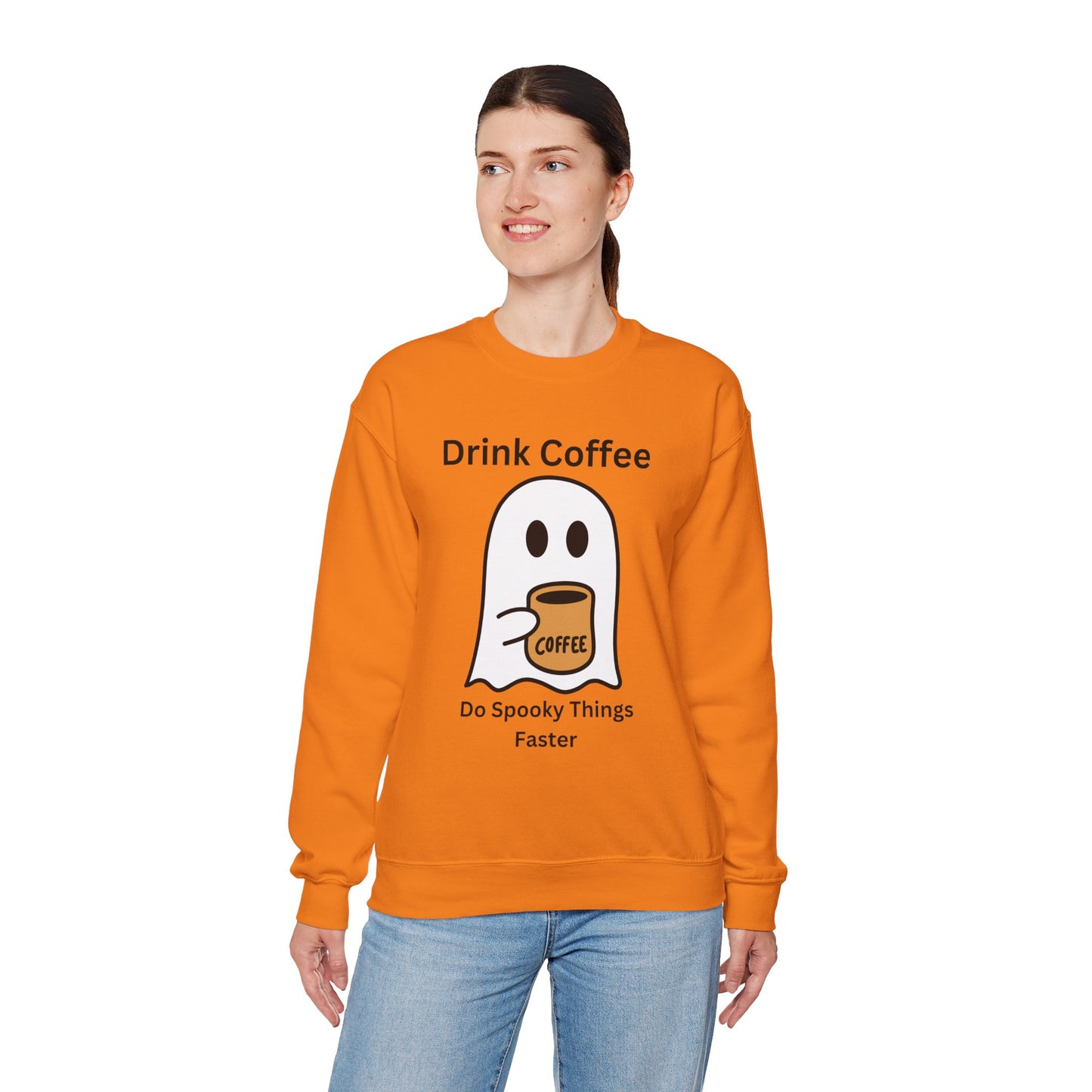 Boo Drink Coffee-Ghost-Sweatshirt