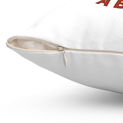 Hottie With A Body-Spun Polyester Square Pillow (White)