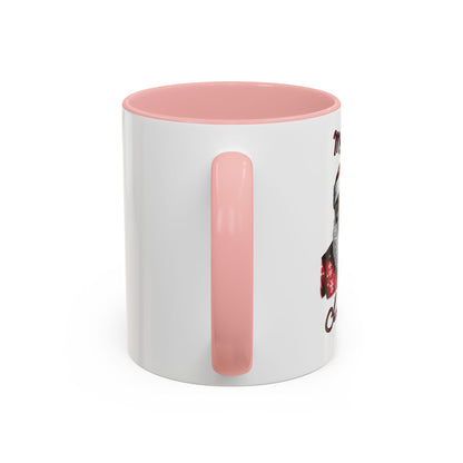 Black Santa-Accent Coffee Mug (11, 15oz) (Red)