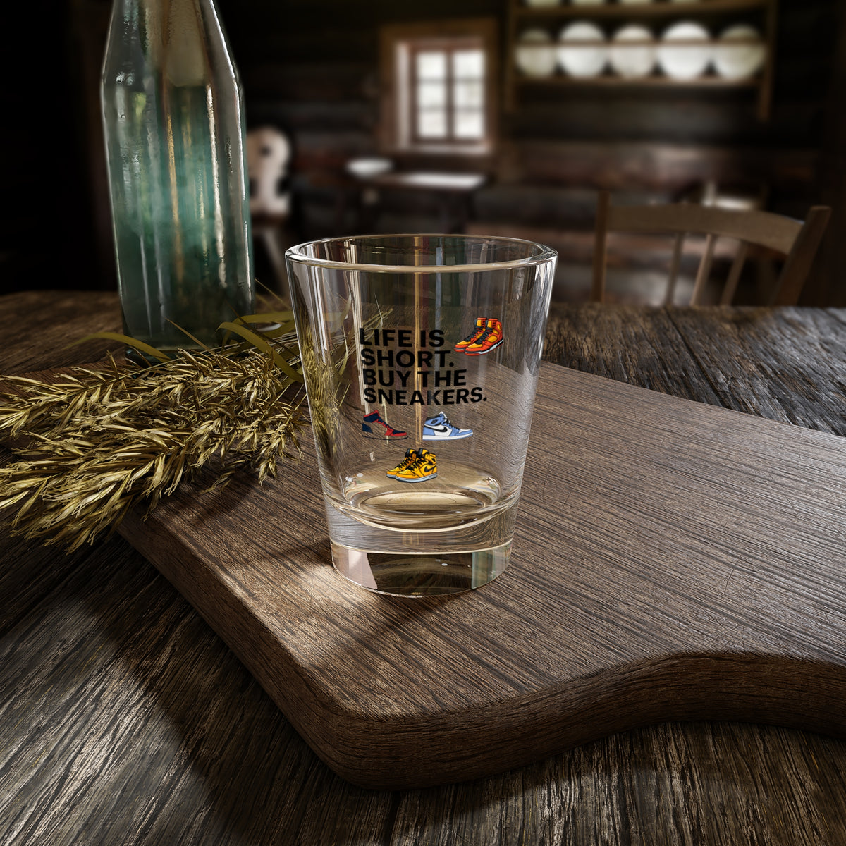 Sneaker Lover Shot Glass, Life Is Short Buy The Sneakers