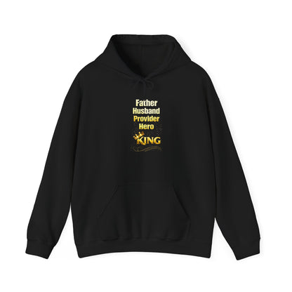 Father Husband Provider Hero King-Hoodie
