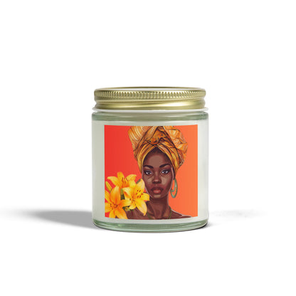 Lily-Scented Candles, Coconut Apricot Wax (4oz, 9oz)