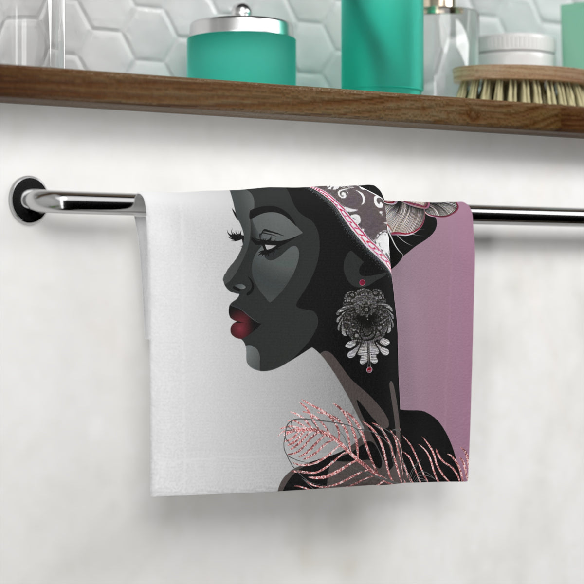Feather-Face Towel