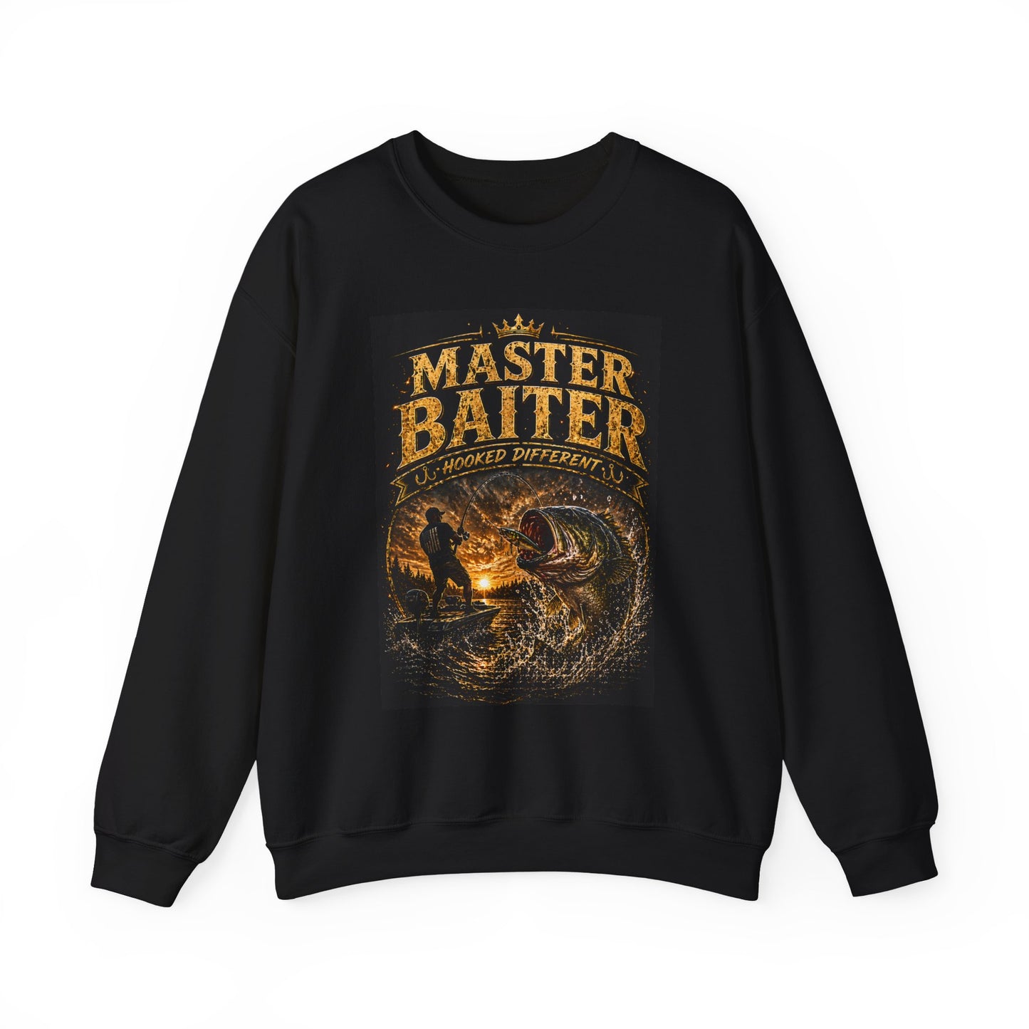 Master Baiter Fishing Sweatshirt – Vintage Angler Crewneck Gift