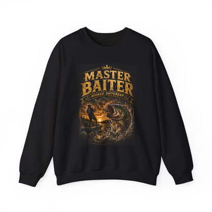 Master Baiter Fishing Sweatshirt – Vintage Angler Crewneck Gift