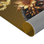 Hummingbird Area Rug with Floral Design - Embrace Nature in Your Living Space