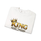 King Father Provider Husband Hero Crewneck Sweatshirt — Father's Day