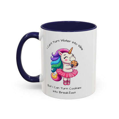 Cookies Into Breakfast-Accent Coffee Mug (11, 15oz) (Pink)