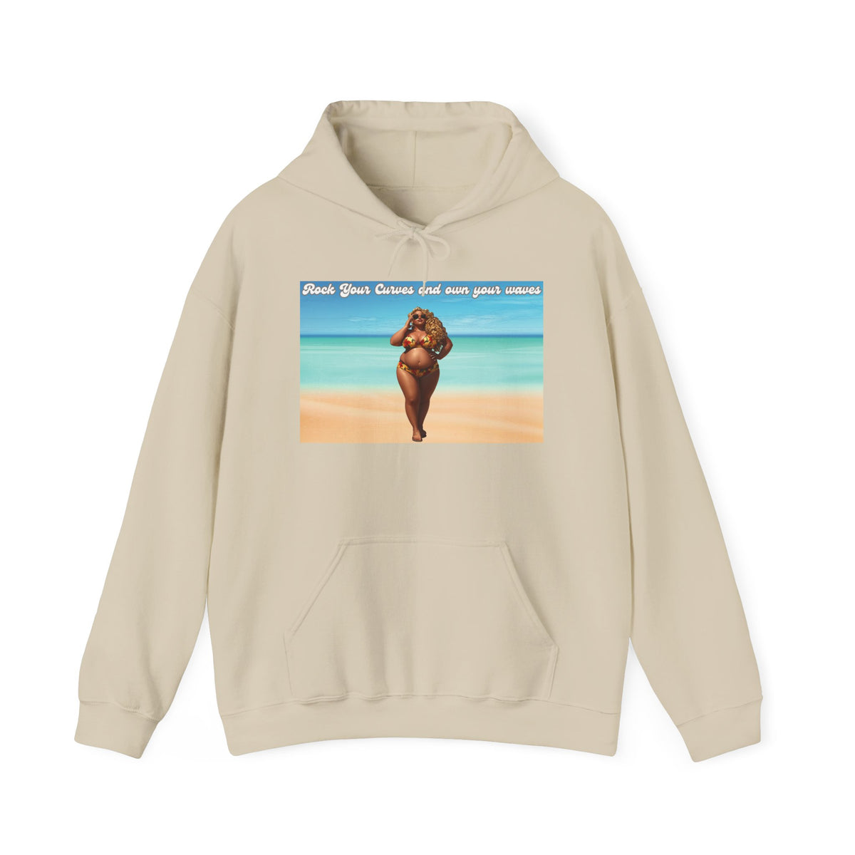 Rock Your Curves and Own Your Waves Hooded Sweatshirt