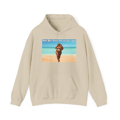 Rock Your Curves and Own Your Waves Hooded Sweatshirt