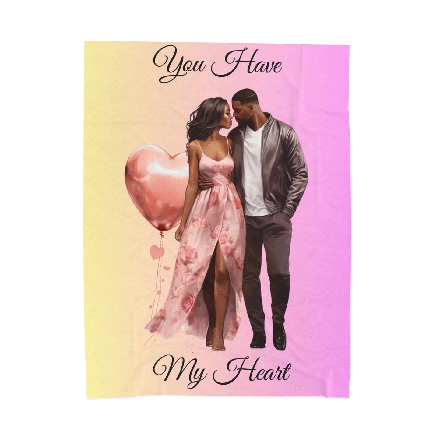 You Have My Heart-Velveteen Plush Blanket