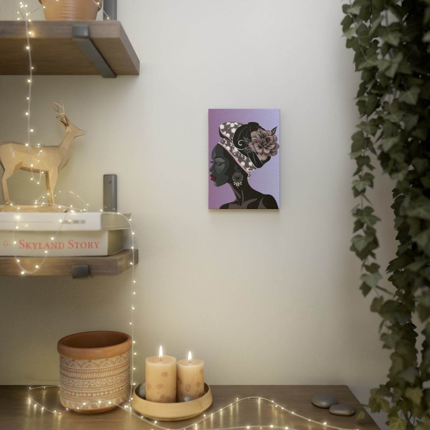 Feather-Canvas Photo Tile