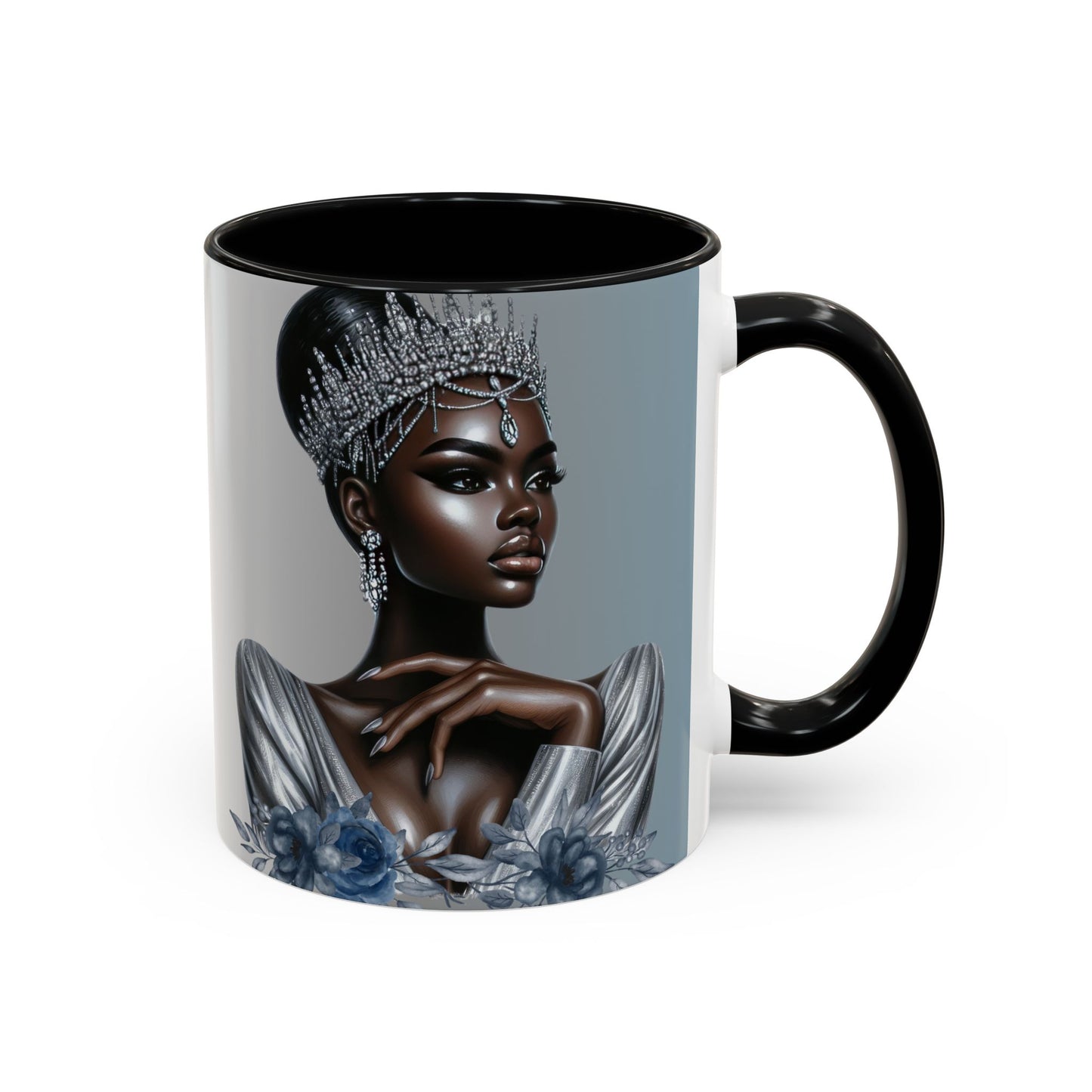 Queen Silver Accent Coffee Mug - 11 & 15oz