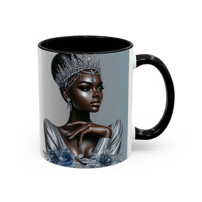 Queen Silver Accent Coffee Mug - 11 & 15oz