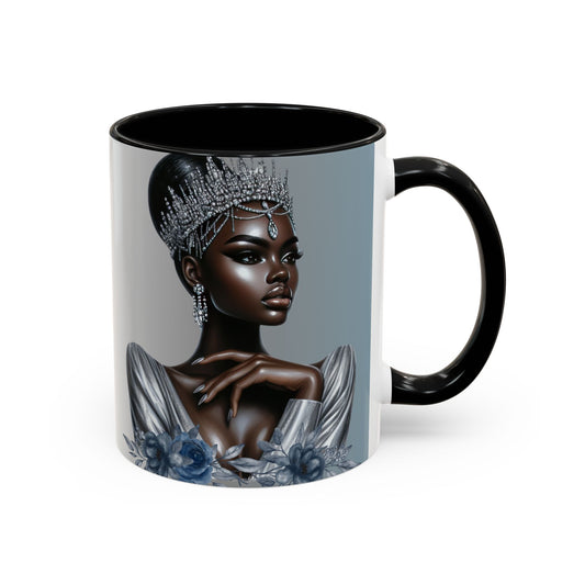 Queen Silver Accent Coffee Mug - 11 & 15oz