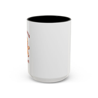 Hottie With A Body 2-Accent Coffee Mug (11, 15oz) (Red)