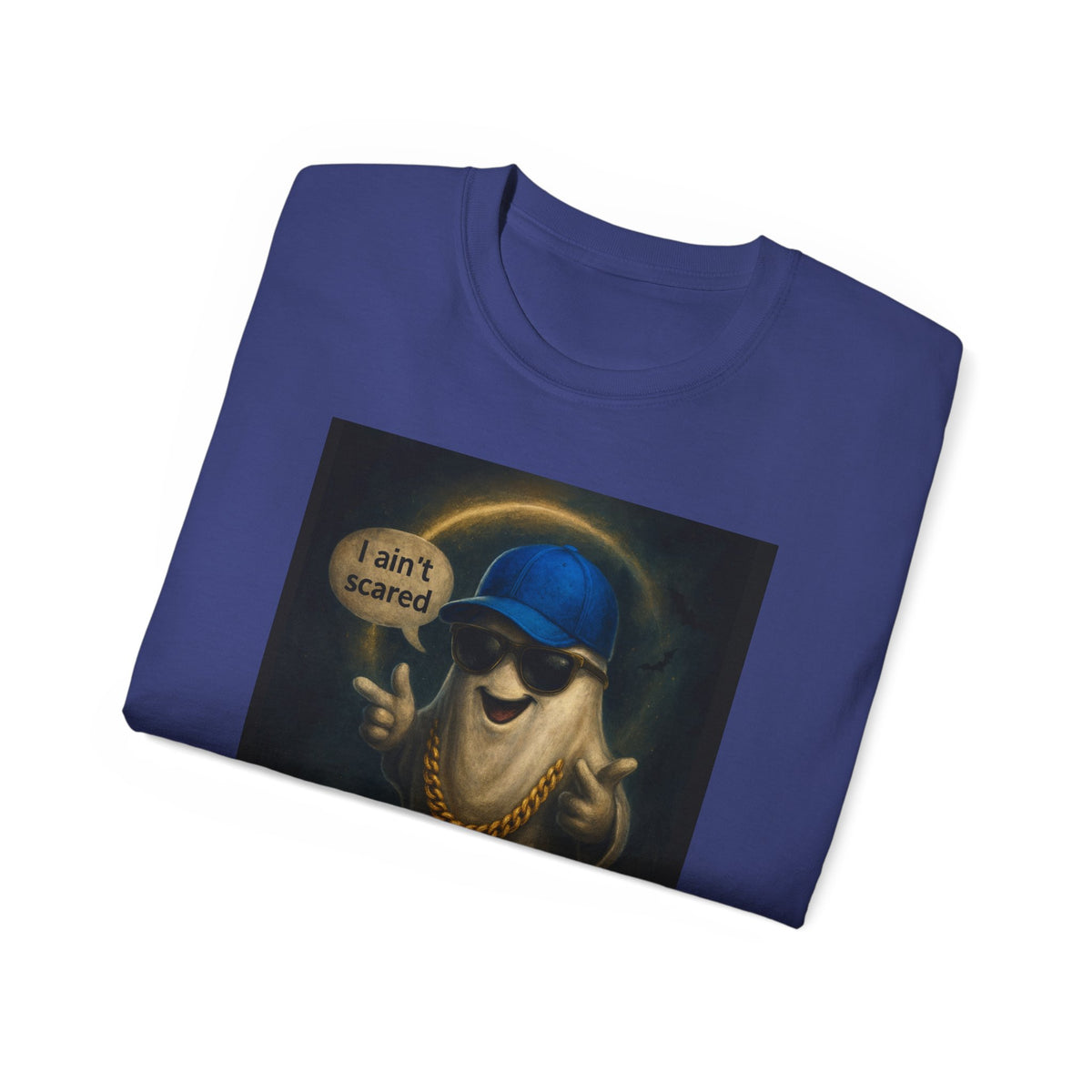 I Ain't Scared Ghost-Cotton T-Shirt
