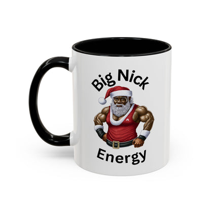 Big Nick Energy-Accent Coffee Mug (11, 15oz) (Red)
