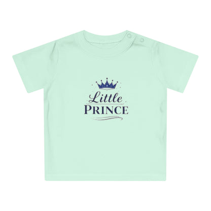 Little Prince Baby T-Shirt (Blue Letters)— Baby Showers, Mother's Day matching tee