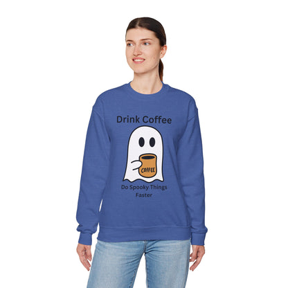 Boo Drink Coffee-Ghost-Sweatshirt