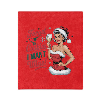 Forget About The Cookies-Velveteen Microfiber Blanket {Red)