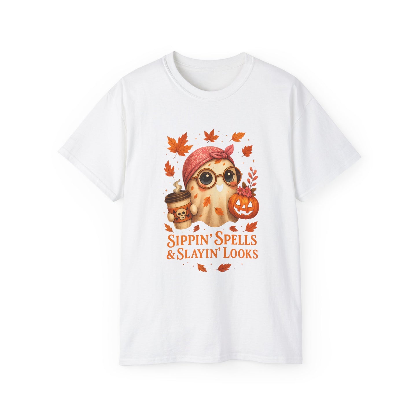 Sippin Spells and Slayin looks Halloween Tee