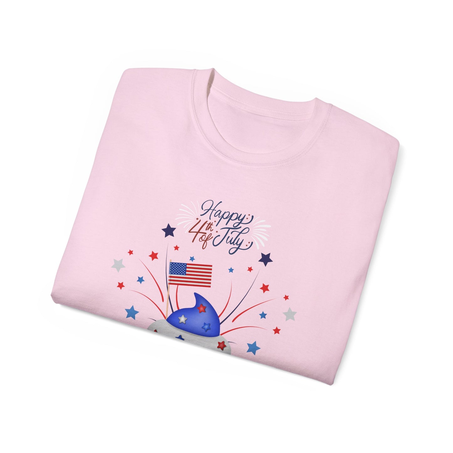 4th of July Cupcake T-Shirt — Happy 4th USA Patriotic Tee
