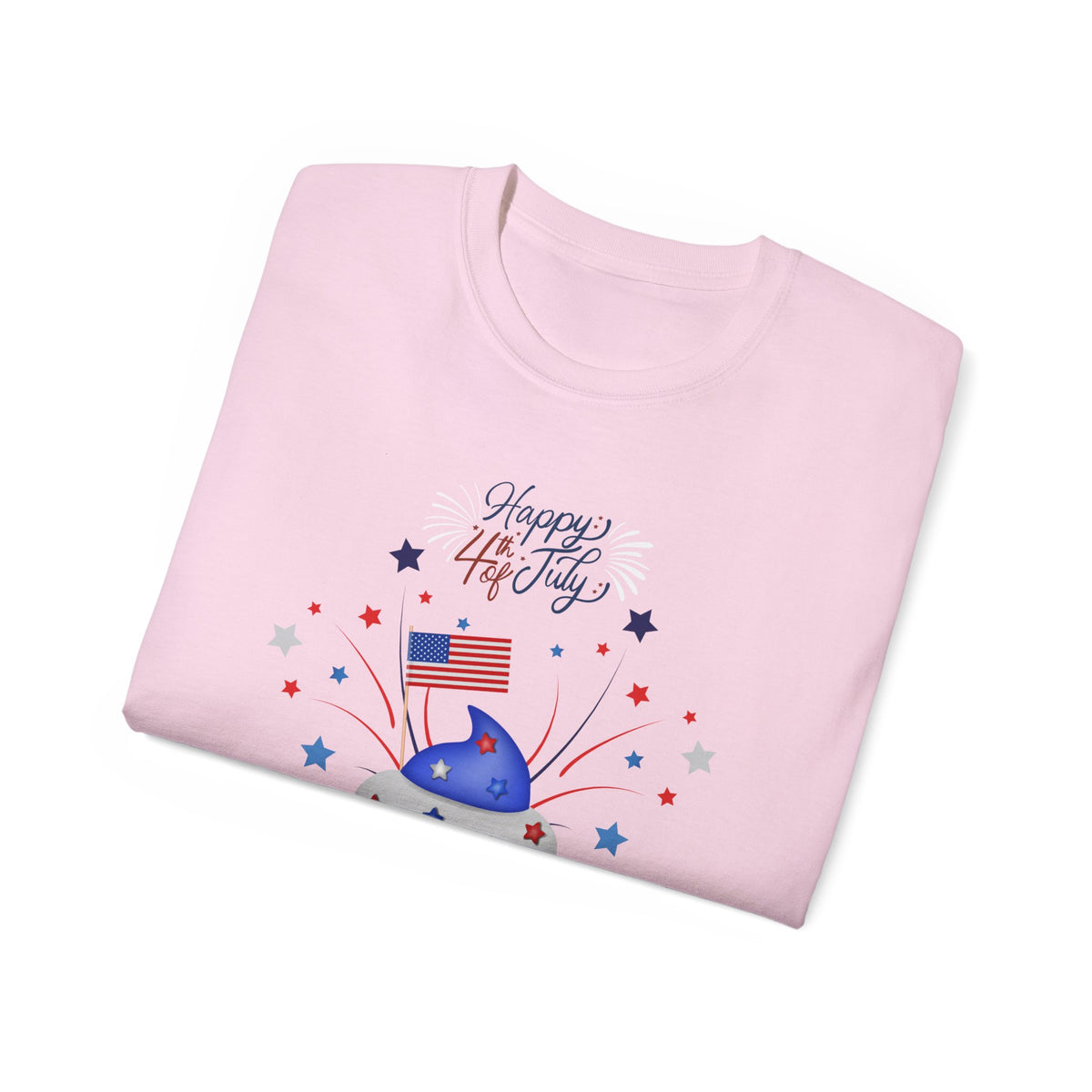 4th of July Cupcake T-Shirt — Happy 4th USA Patriotic Tee