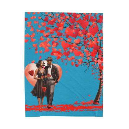 Love Stroll-Velveteen Plush Blanket