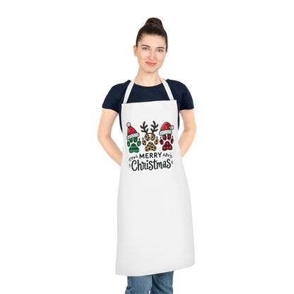 Merry Christmas Paws-White