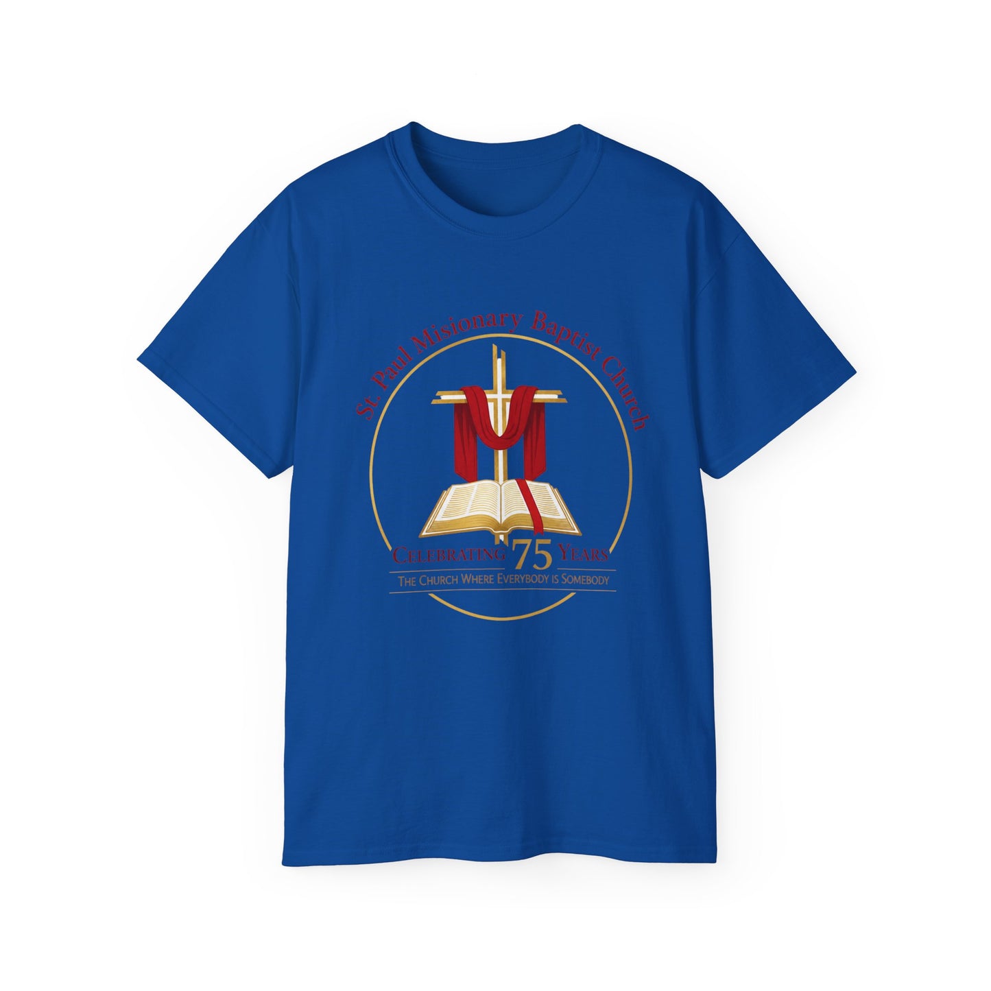Church Anniversary T-Shirt — St. Paul Missionary Baptist Church 75th Celebration