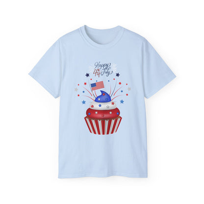 4th of July Cupcake T-Shirt — Happy 4th USA Patriotic Tee