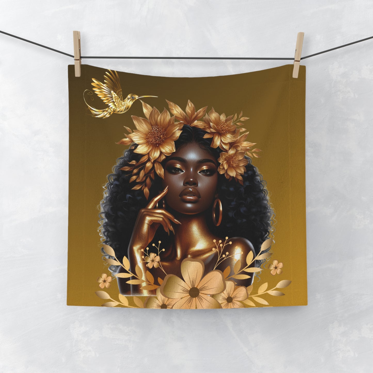 Hummingbird-Face Towel