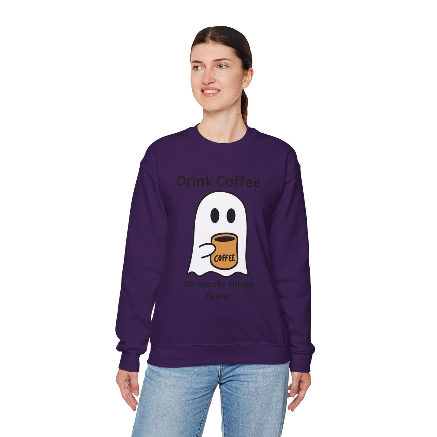 Boo Drink Coffee-Ghost-Sweatshirt