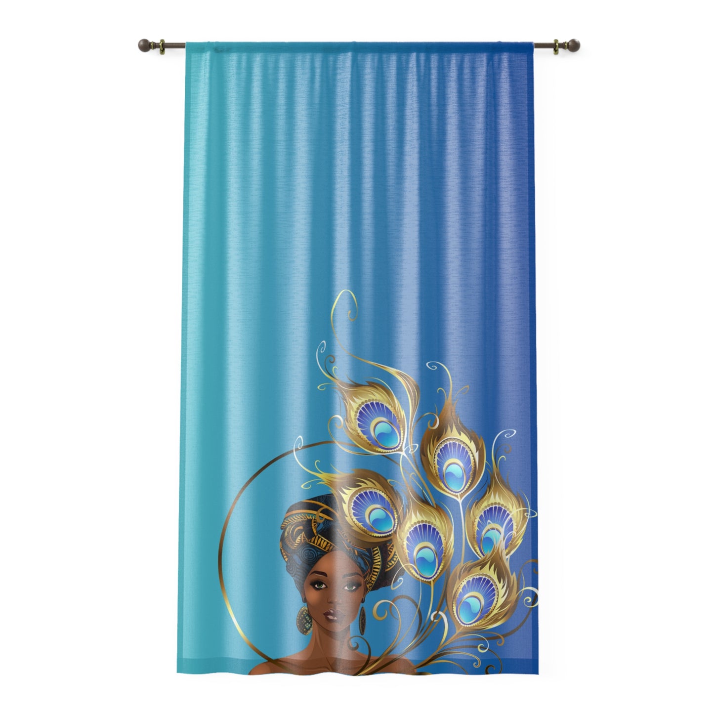 Peacock Queen Window Curtain