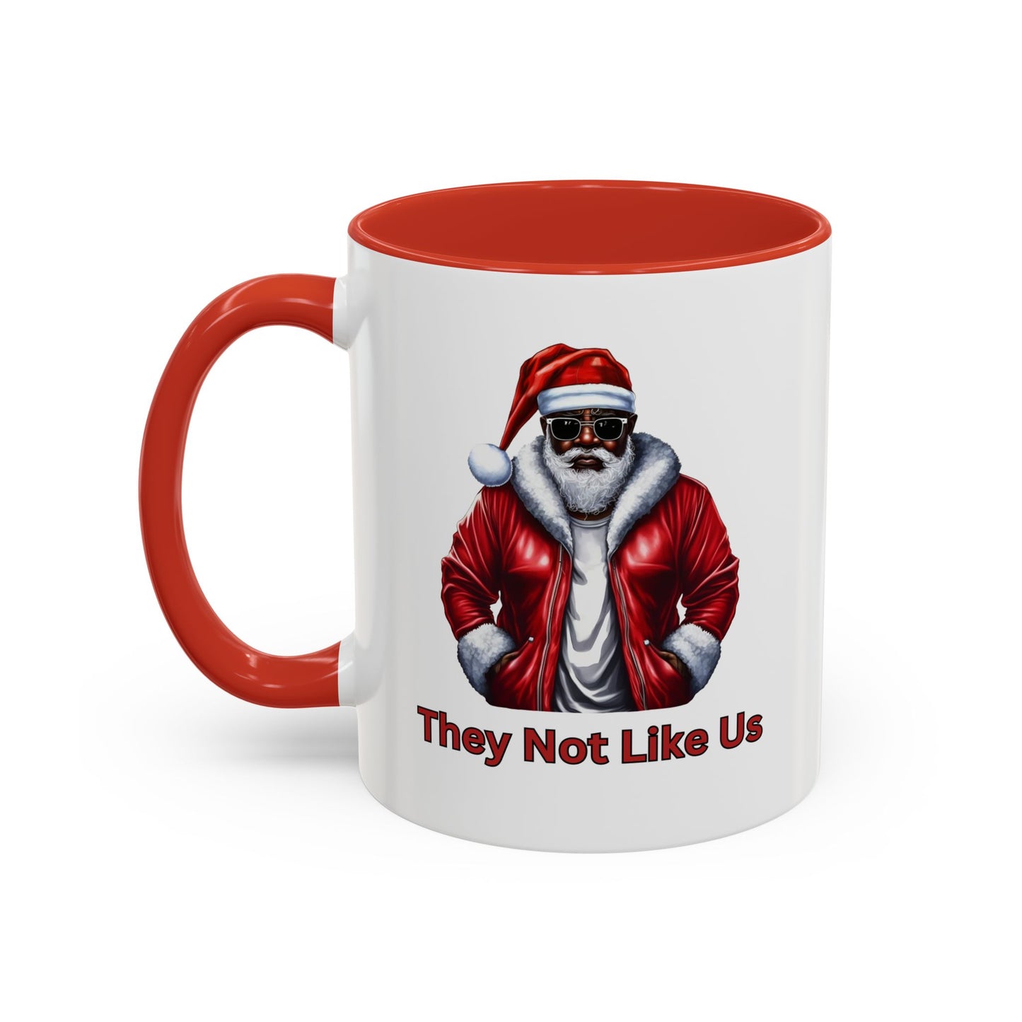 They Not Like Us-Accent Coffee Mug (11, 15oz) (Black)