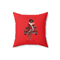 They Not Like Us 4- (Red) Spun Polyester Square Pillow