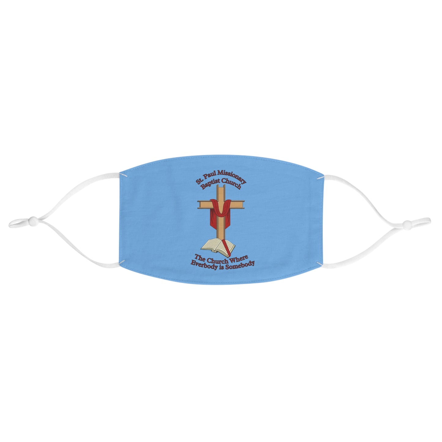 St Paul Missionary Baptist Church Face Mask — Light Blue