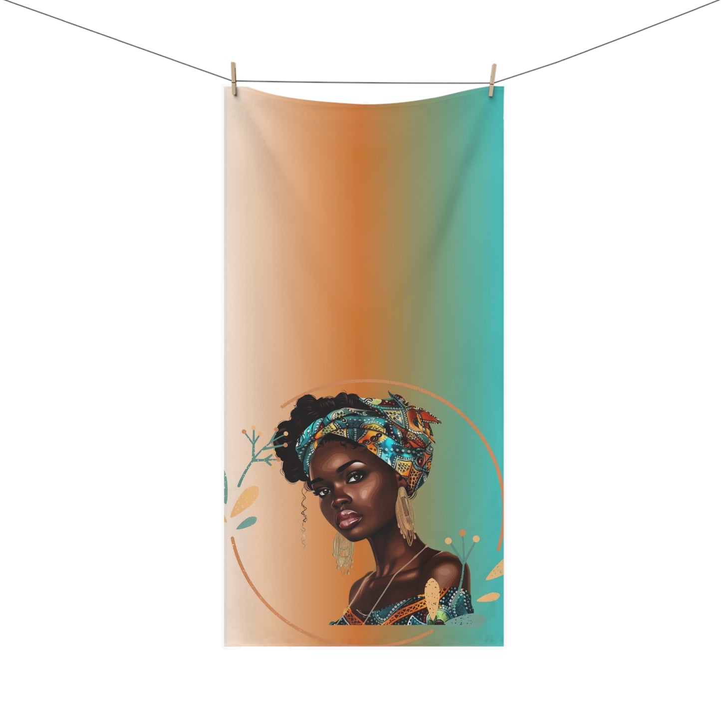 Teal-Mink-Cotton Towel