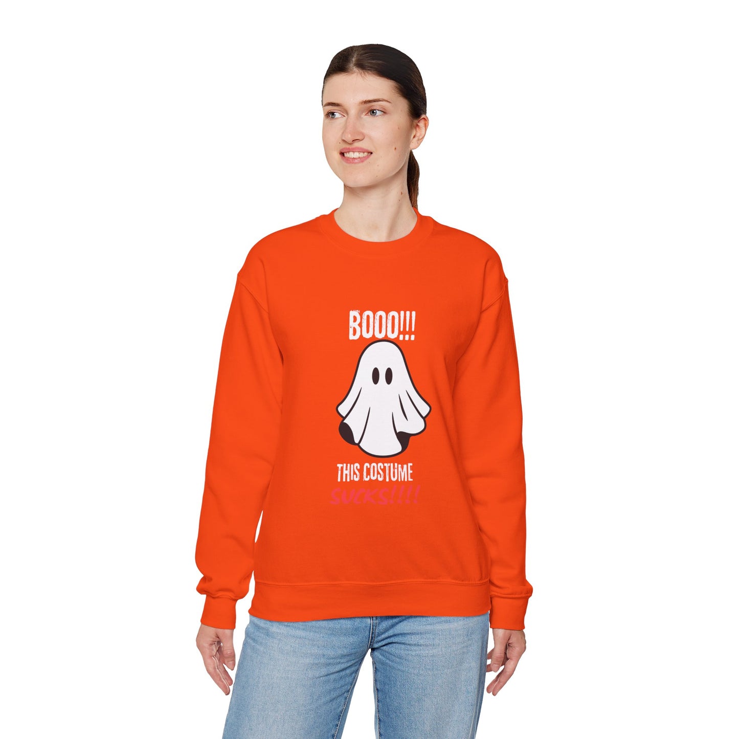 Boo Costume Sucks-Black-Sweatshirt