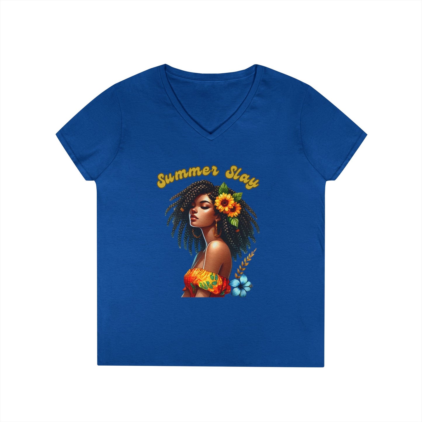 Summer Vibes 3 Ladies' V-Neck T-Shirt