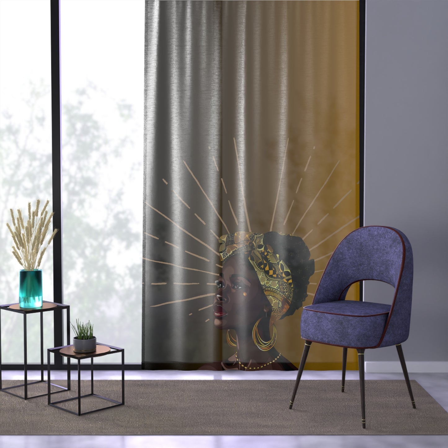 Queen Star Window Curtain