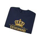 Fatherhood Is Kingdom Work Sweatshirt — Inspirational Christian Dad Crewneck