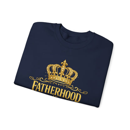 Fatherhood Is Kingdom Work Sweatshirt — Inspirational Christian Dad Crewneck