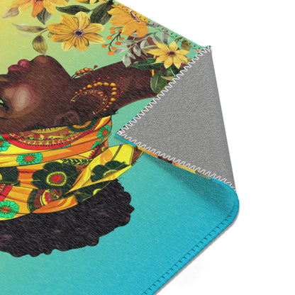 Queen Sunflower Area Rug - Ethnic Floral Home Décor