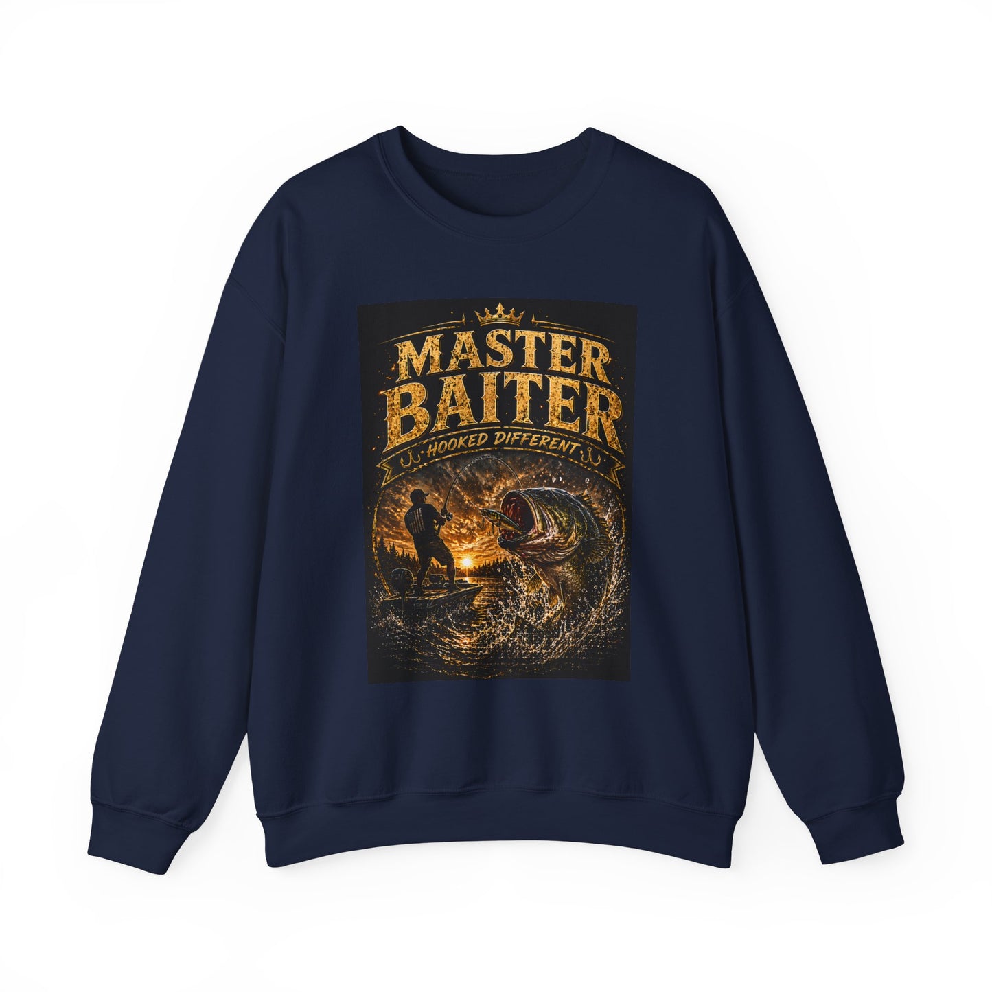 Master Baiter Fishing Sweatshirt – Vintage Angler Crewneck Gift
