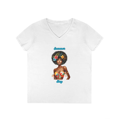 Summer Slay 2 Ladies' V-Neck T-Shirt